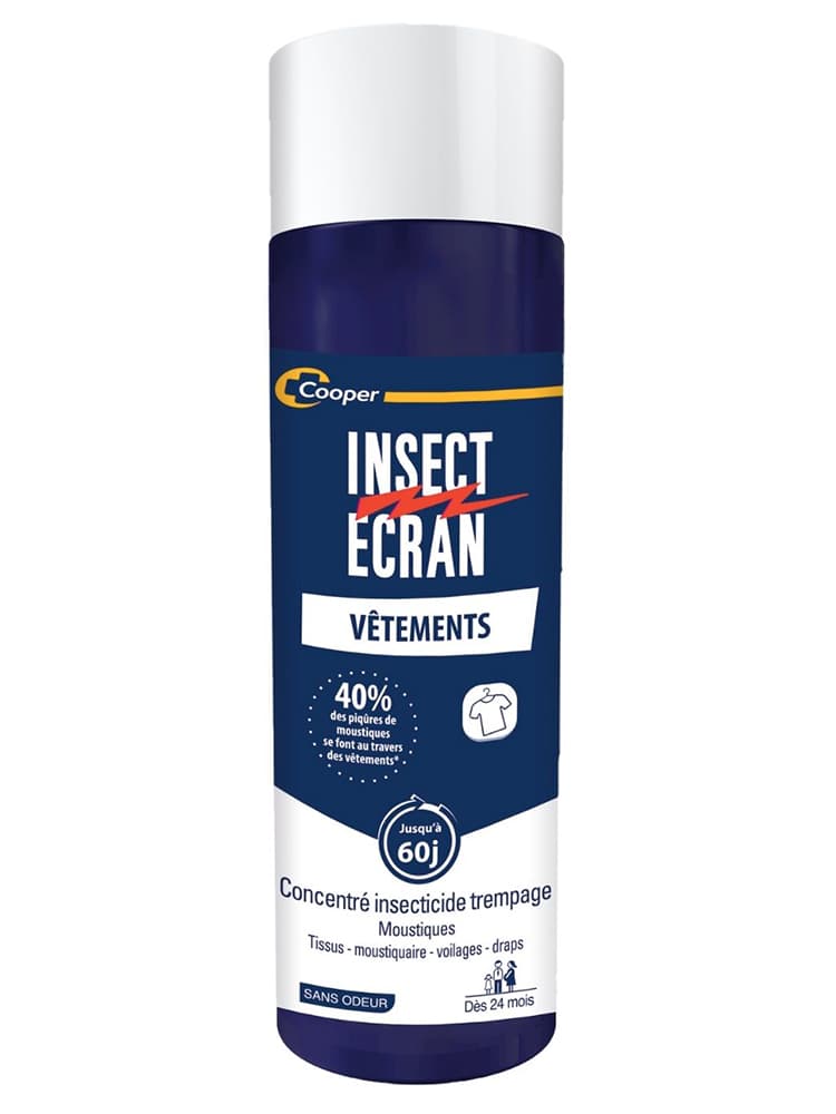 Insect Ecran Vêtements Concentré Insecticide Trempage Moustiques 200 ml